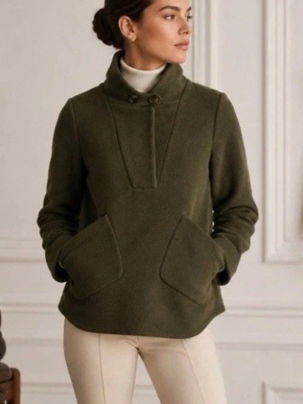 NWT Tuckernuck Emerson Popover Green Wool Blend Equestrian Jacket
